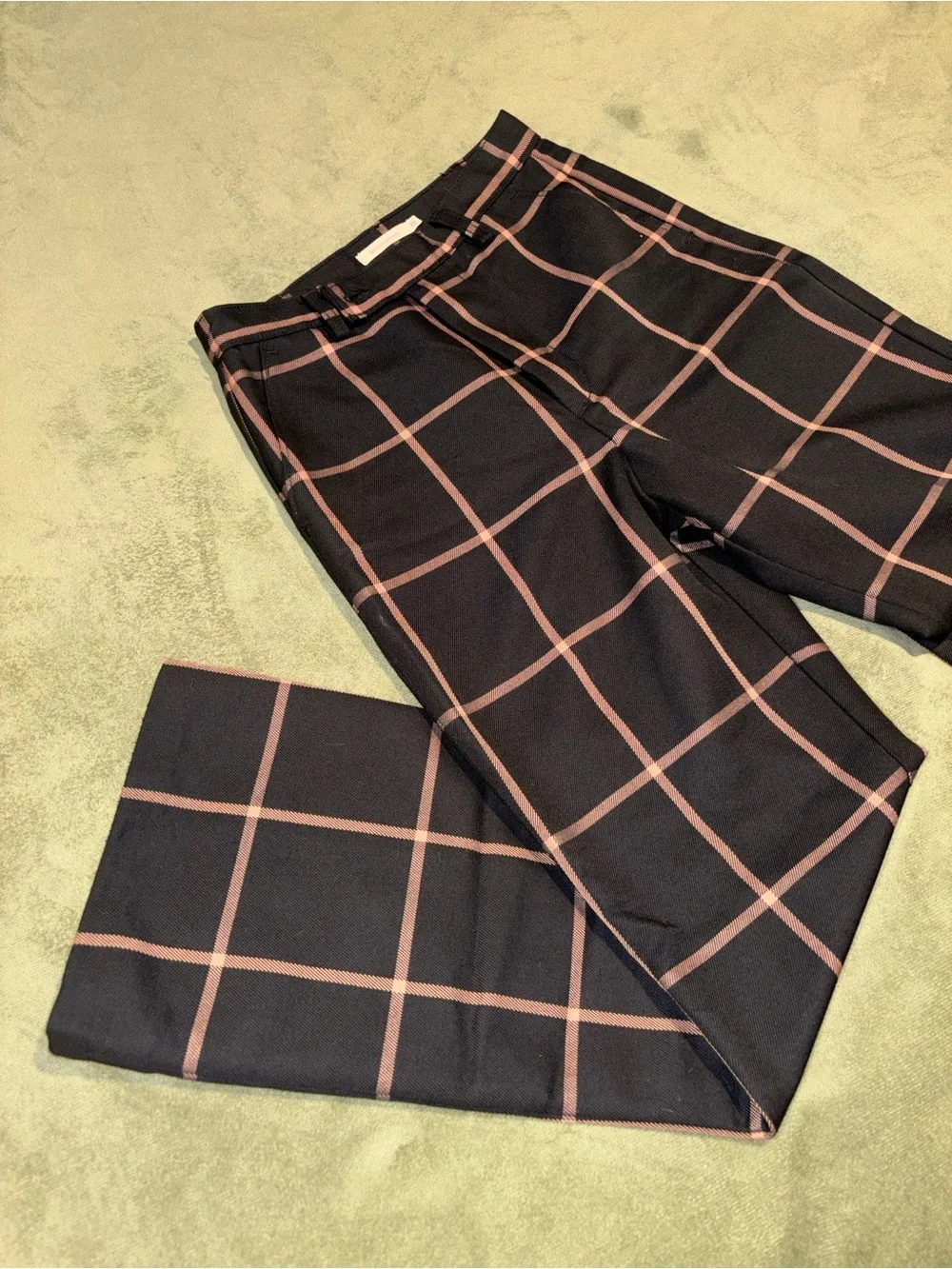 levi’s math club flare pants Black and tan check